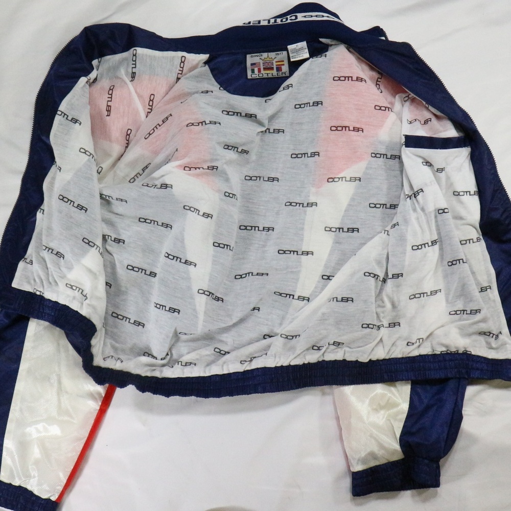 Vtg Cotler 80s Translucent Panel Track Jacket - image 4